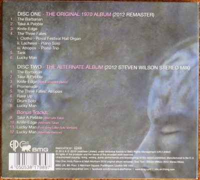 Preview: emerson, lake & palmer - same (2 x cd steven wilson remaster)