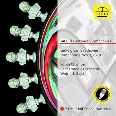 beethoven - symphonies nos. 1, 2 & 8 (2 x 33rpm lp halfspeed)