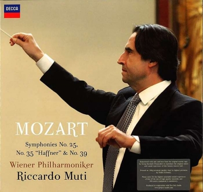mozart - symphonies no. 25, no. 35 "haffner" & no. 39 (2 x 33rpm lp)