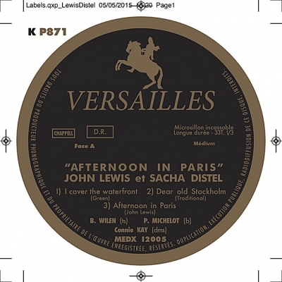 Preview: john lewis & sacha distel – afternoon in paris (33rpm lp 2nd pressing)