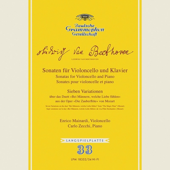 beethoven - sonatas for violoncello and piano (3 x 33rpm lp box)