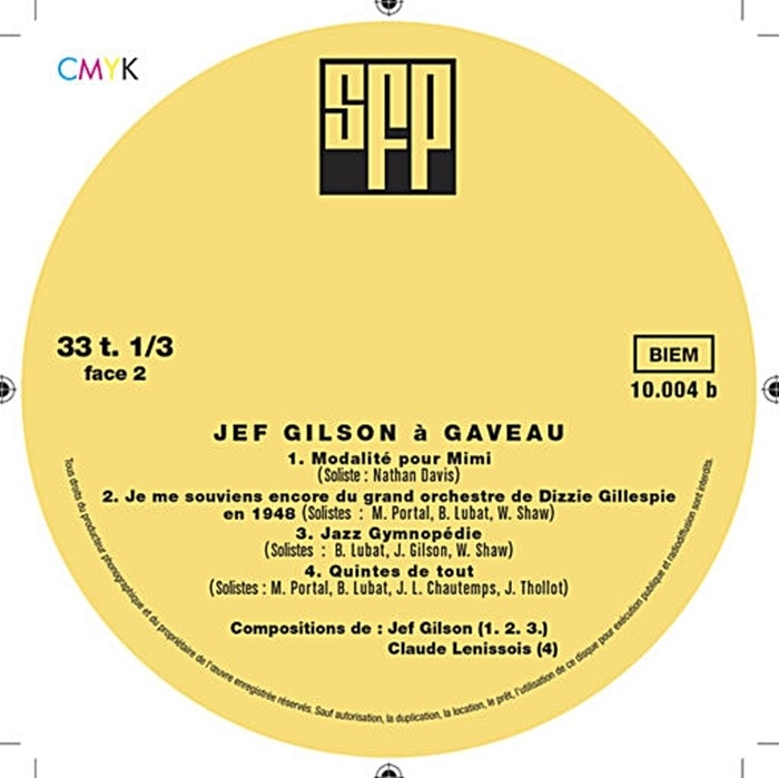 jef gilson - jef gilson a gaveau (33rpm lp)