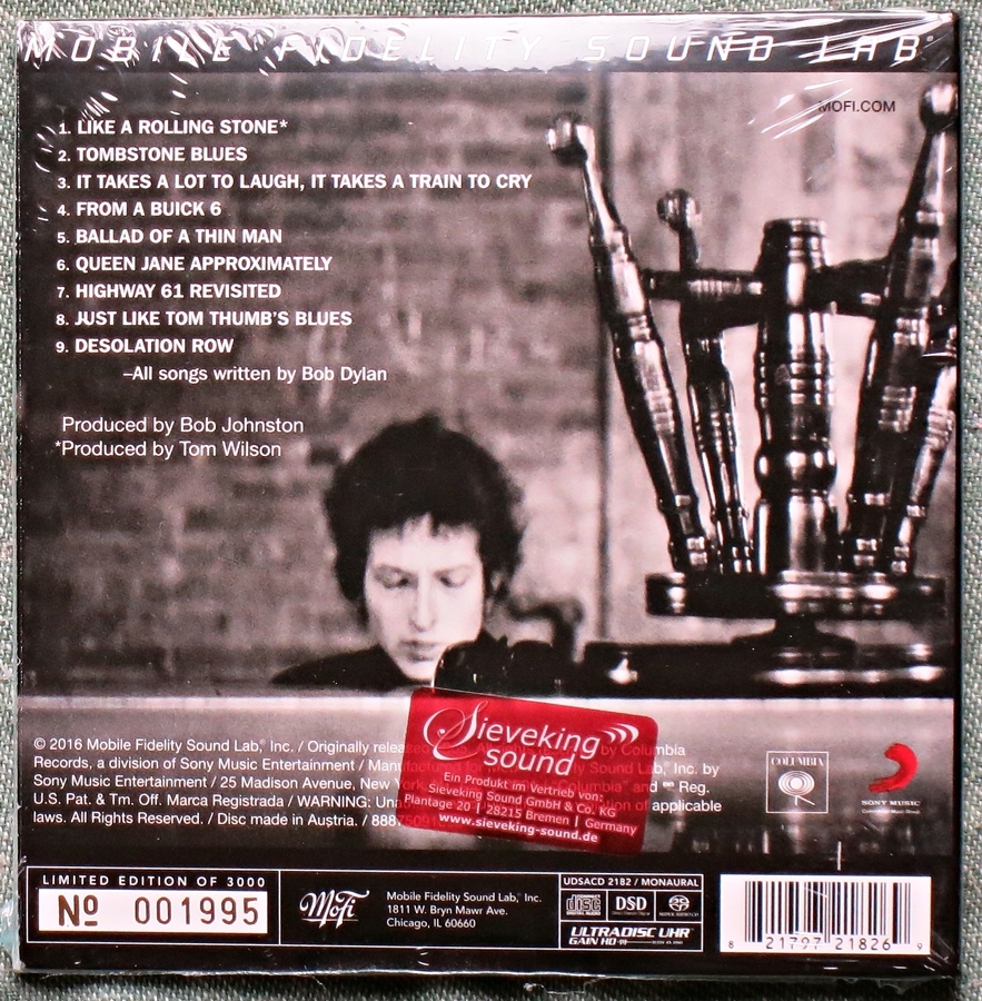 bob dylan - highway 61 revisited (hybrid sacd mono)