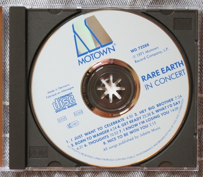 rare earth - in concert (cd)